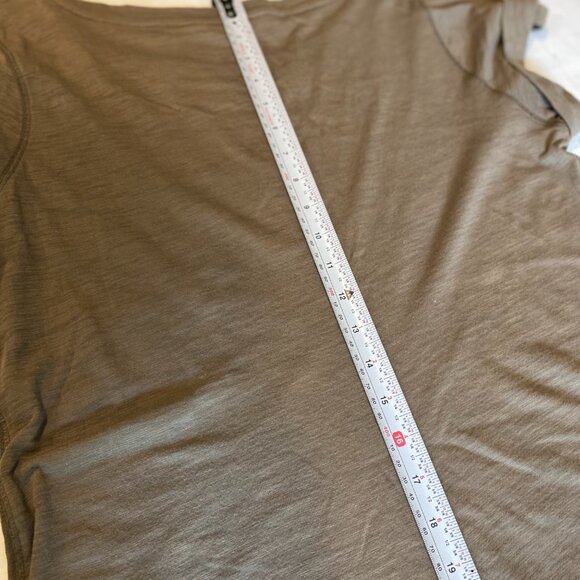 Banana Republic Factory T-shirt Cotton Dress Brown/Green, size L - Picture 8 of 9